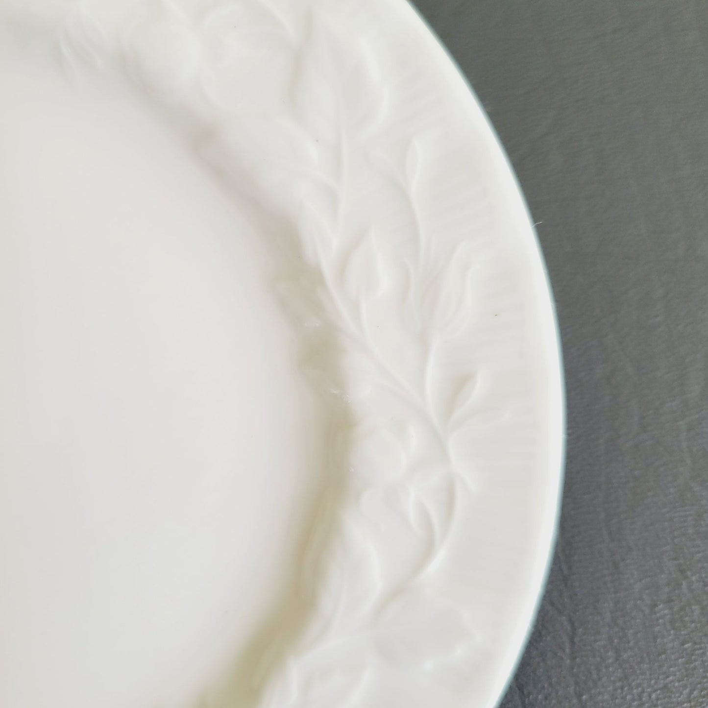 Royal Albert Old English Garden Bread Plate, All White Embossed Roses