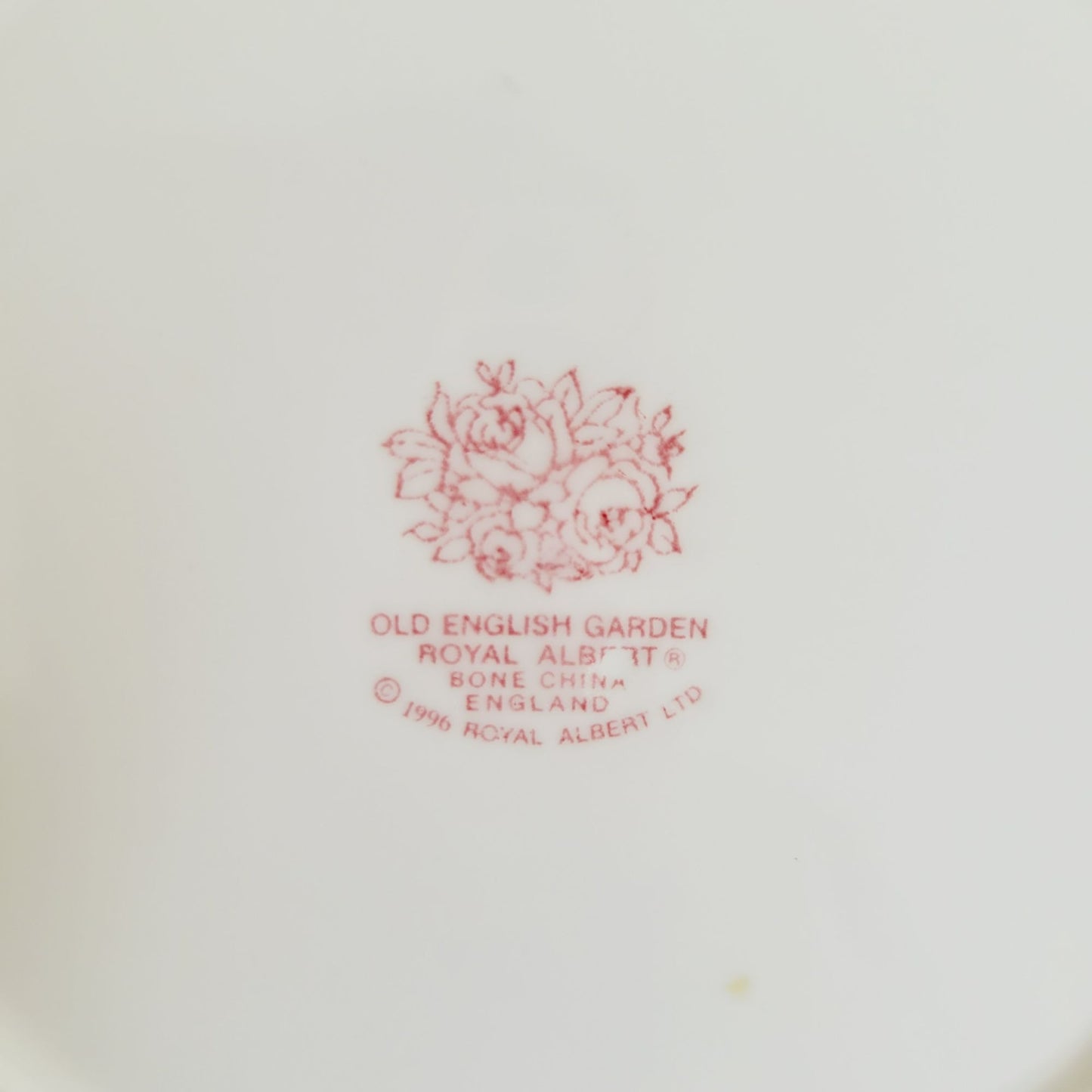 Royal Albert Old English Garden Bread Plate, All White Embossed Roses