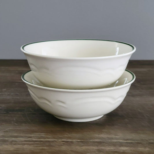 Pfaltzgraff Snow Village Cereal Soup Bowl, Set of 2, c.1990s