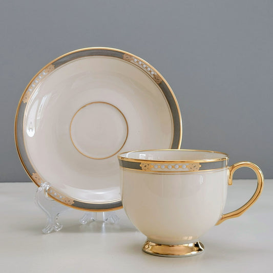 Lenox McKinley Teacup & Saucer Set, Presidential Collection, USA Made
