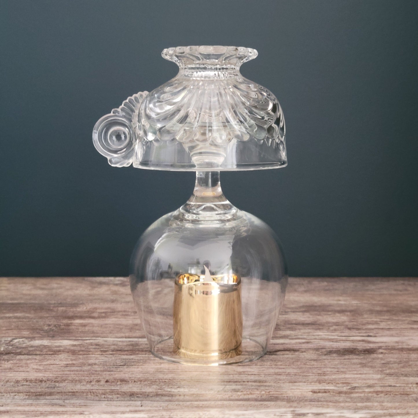 Upcycled Glass Teacup Fairy Lamp