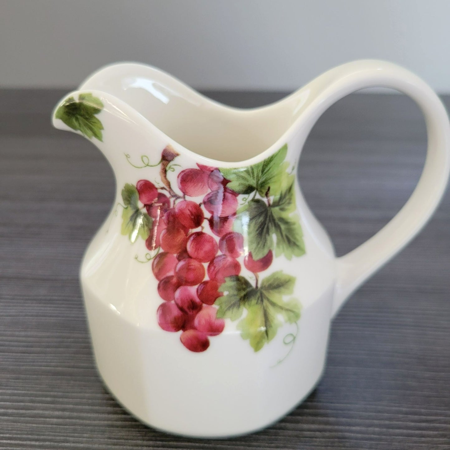 Royal Doulton Grape Creamer & Sugar Bowl, Vintage c.1990s England, Grape & Apple Design