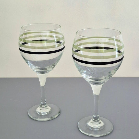 Pfaltzgraff "Sphere" Water Goblet Set of 2, c.2001-07