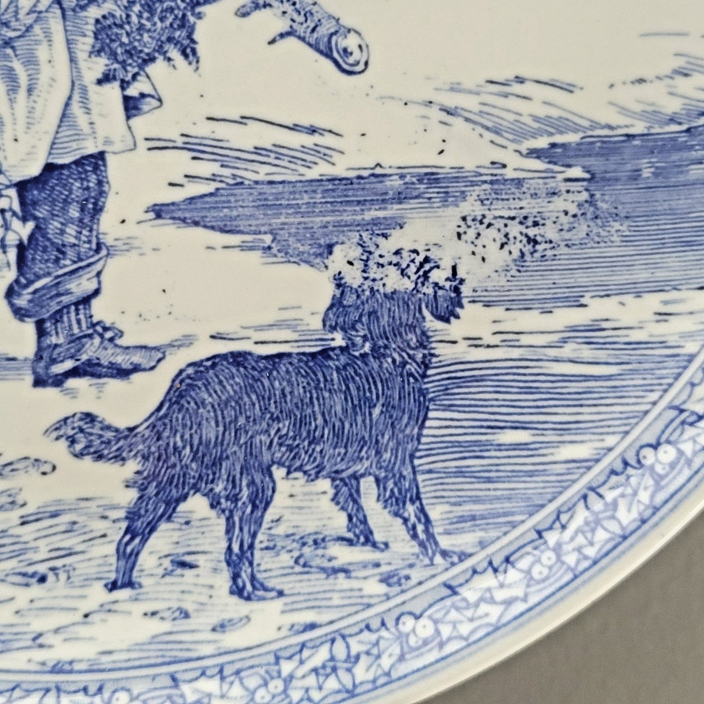 Spode Blue Room Victorian Annual Christmas Plate 1995, Made in England