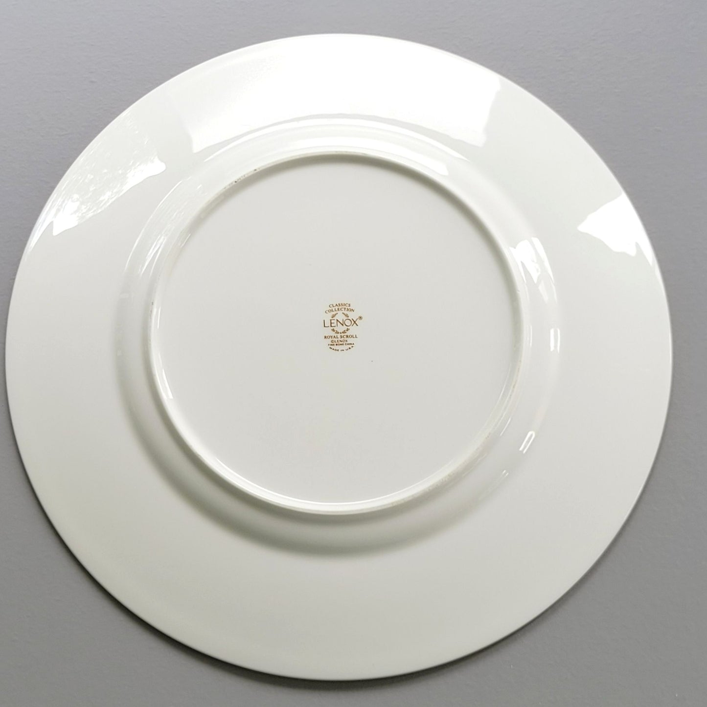 Lenox Royal Scroll Dinner Plate, USA Made