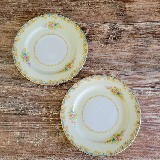 Rose China Noritake RO1 Bread Plate, Set of 2, c.1945-48 Occupied Japan