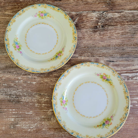 Rose China Noritake RO1 Bread Plate, Set of 2, c.1945-48 Occupied Japan