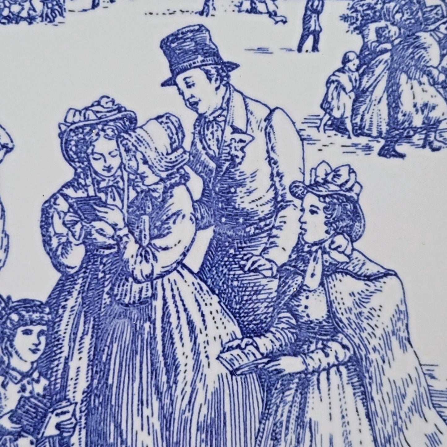 Spode Blue Room Victorian Annual Christmas Plate 1999, Made in England