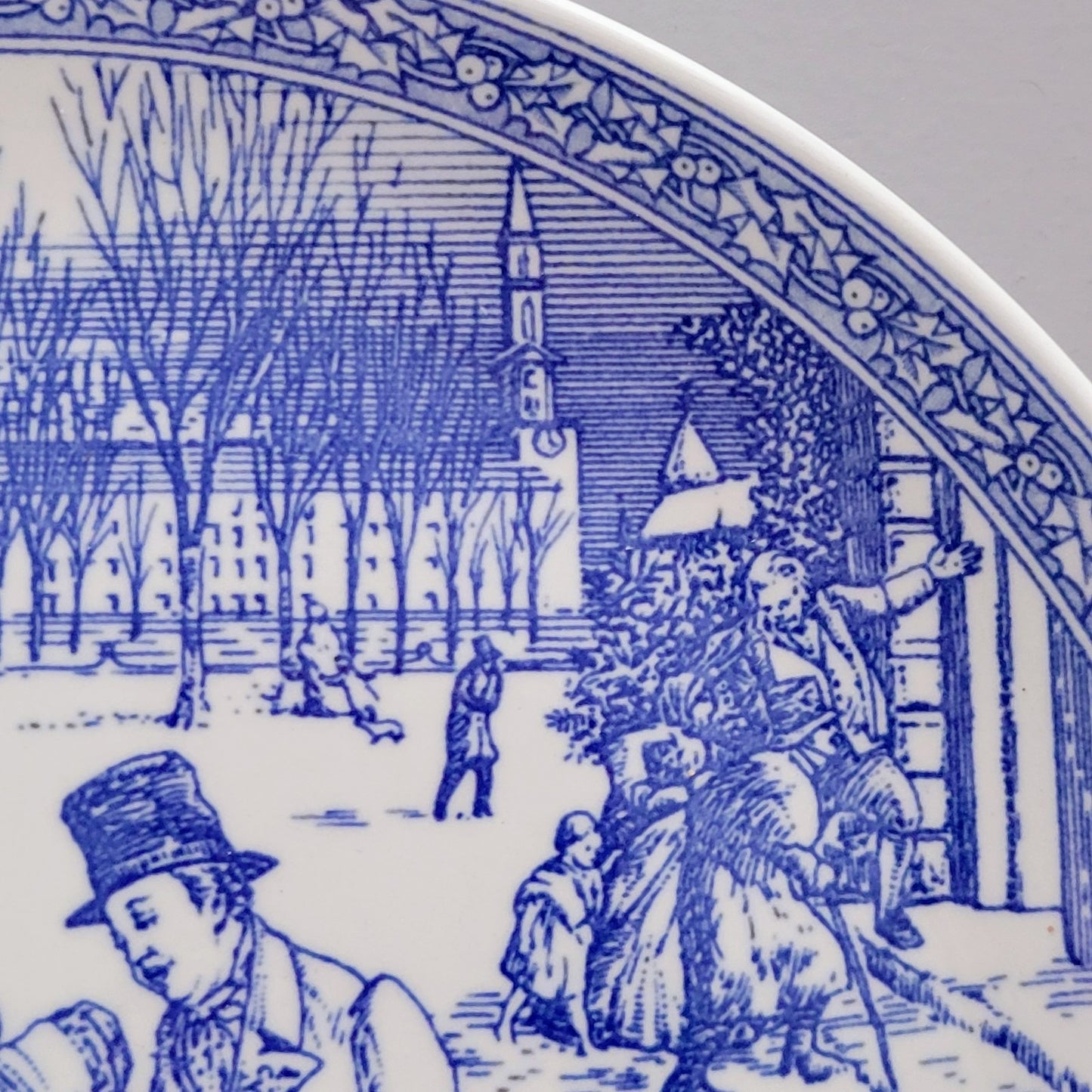 Spode Blue Room Victorian Annual Christmas Plate 1999, Made in England