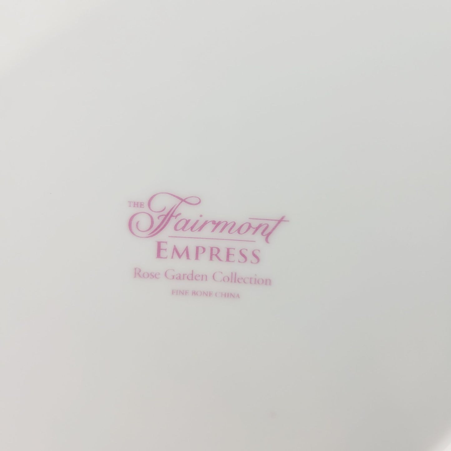 Fairmont Empress Rose Garden Teacup, Saucer & Plate, Pink Orange & Green Floral