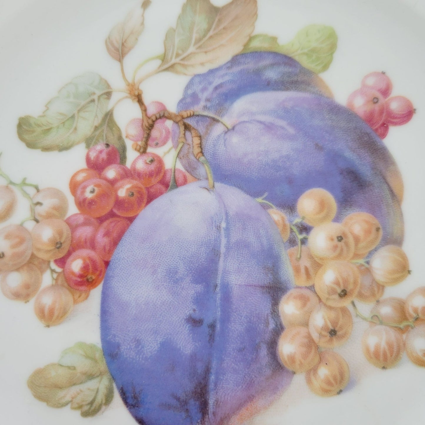 Schumann Fruit Design Salad Plate Set of 2, Embossed Edge, Made in Germany