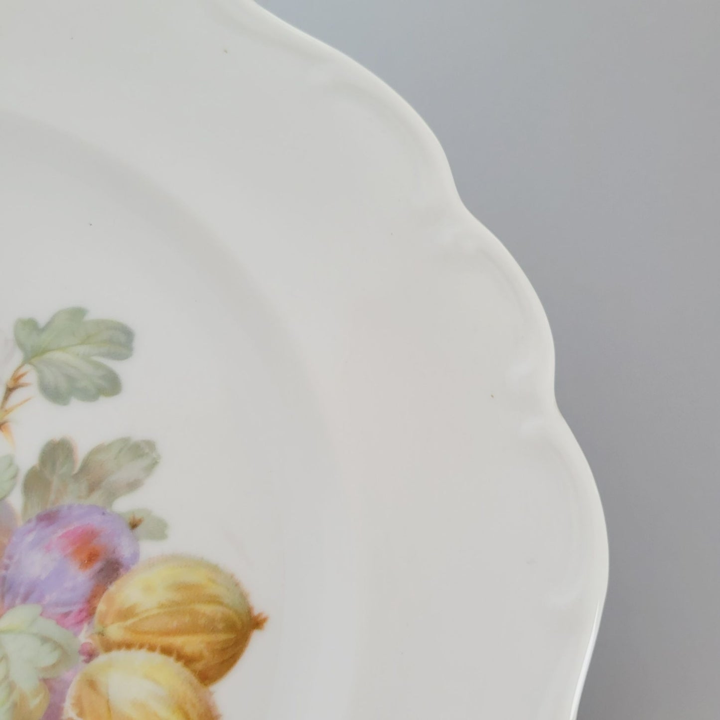 Schumann Fruit Design Salad Plate Set of 2, Embossed Edge, Made in Germany