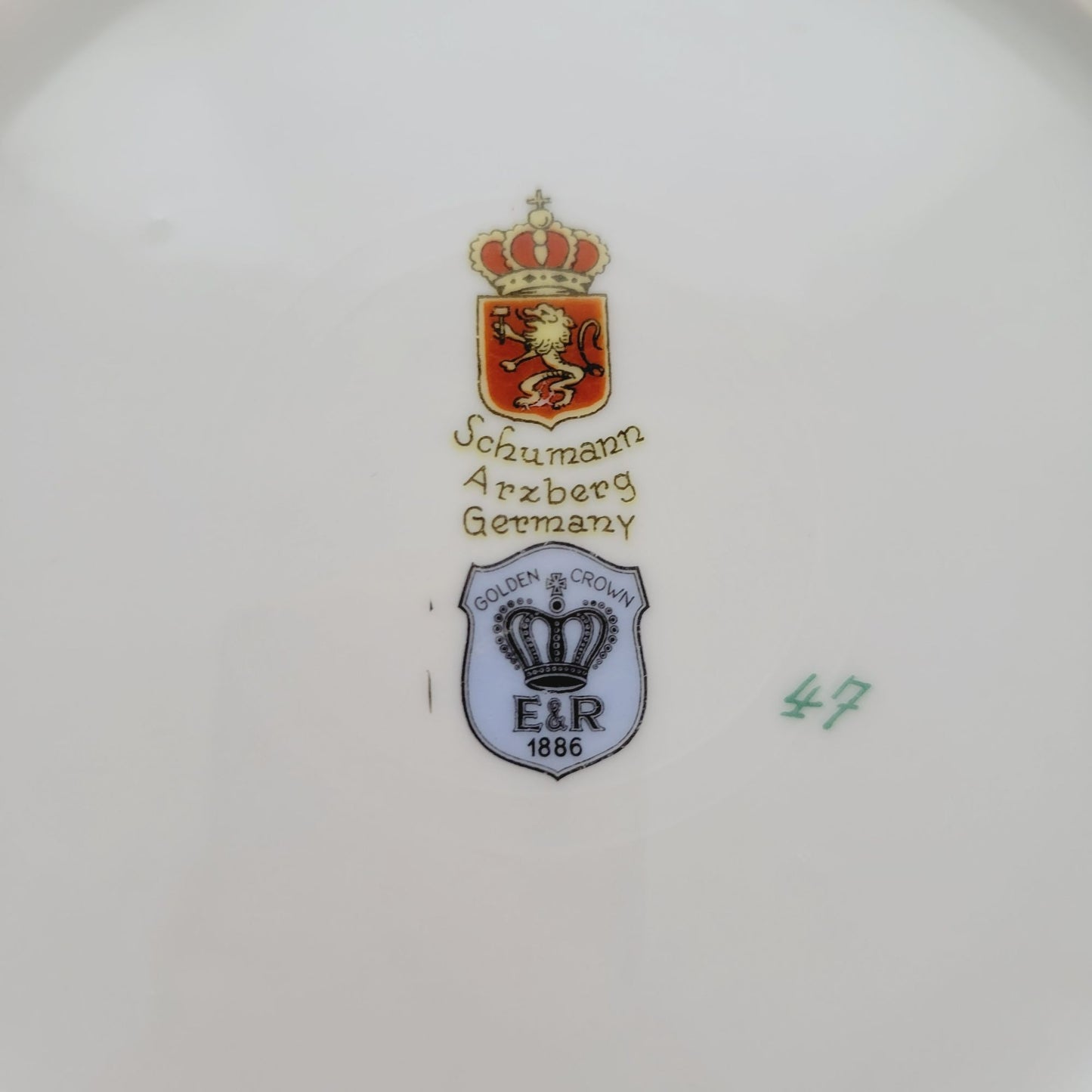 Schumann Fruit Design Salad Plate Set of 2, Embossed Edge, Made in Germany