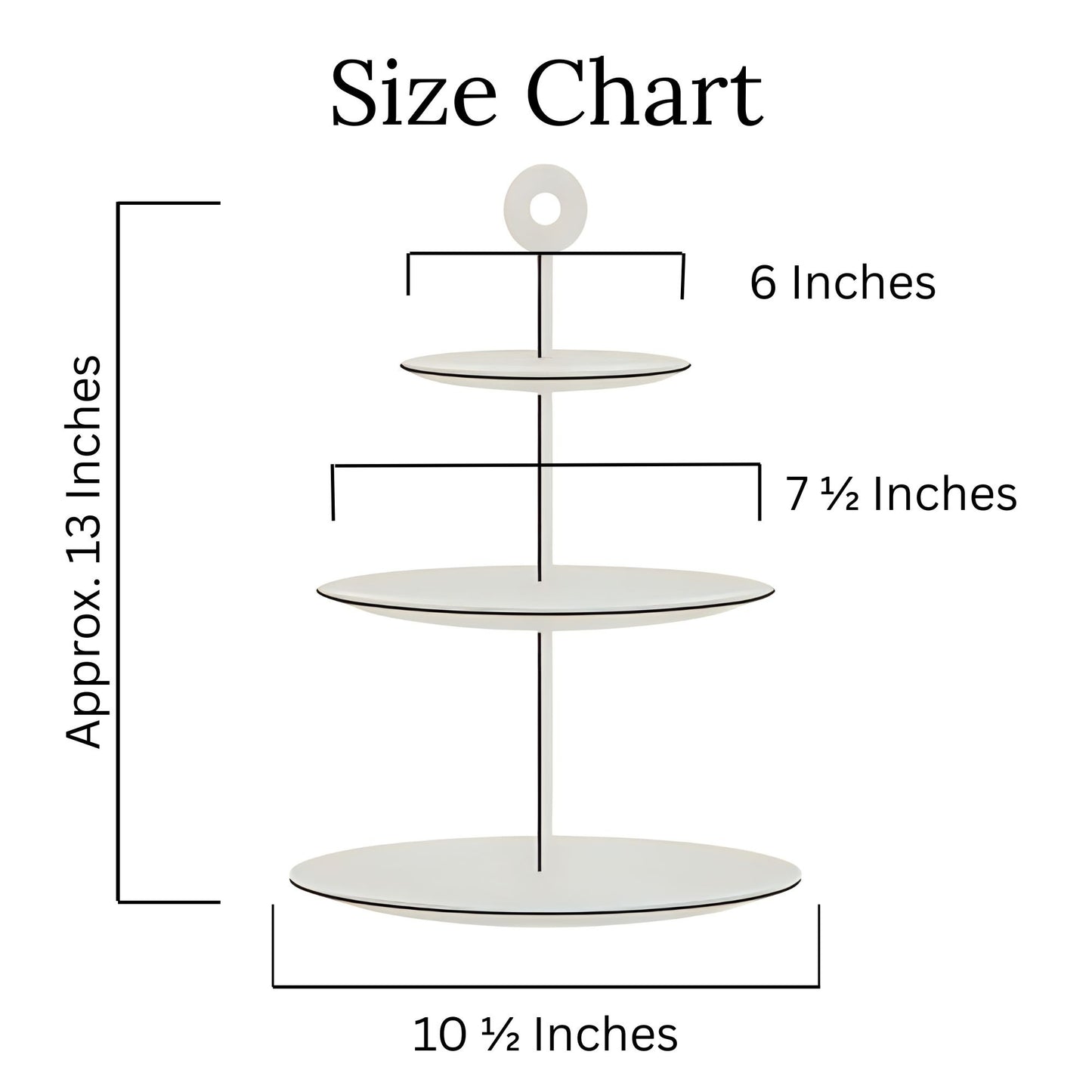 Mismatched 3 Tiered Dessert Stand, Pinecone & Branch Design