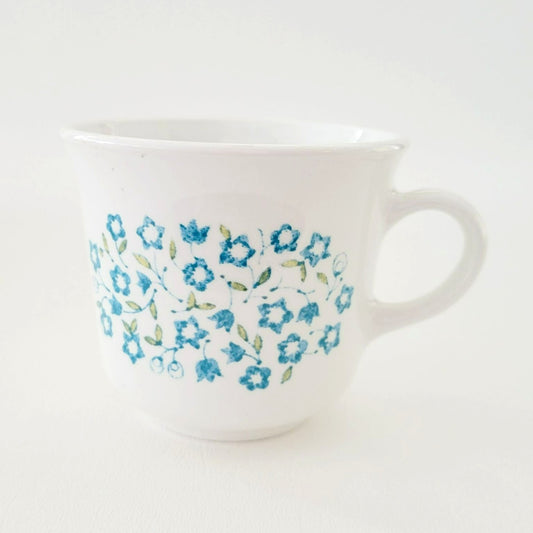 Corelle Blue Heather Cup, Set of 4 by Corning, c.1977-81 USA Made