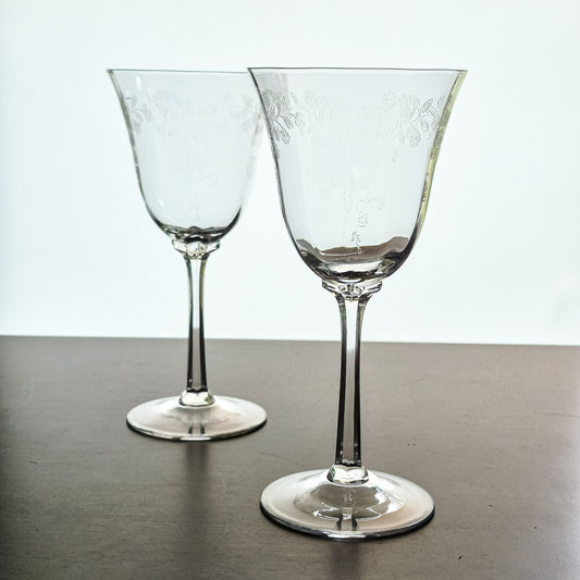 Lenox "Castle Garden" Goblet Set, c.1975-92 USA