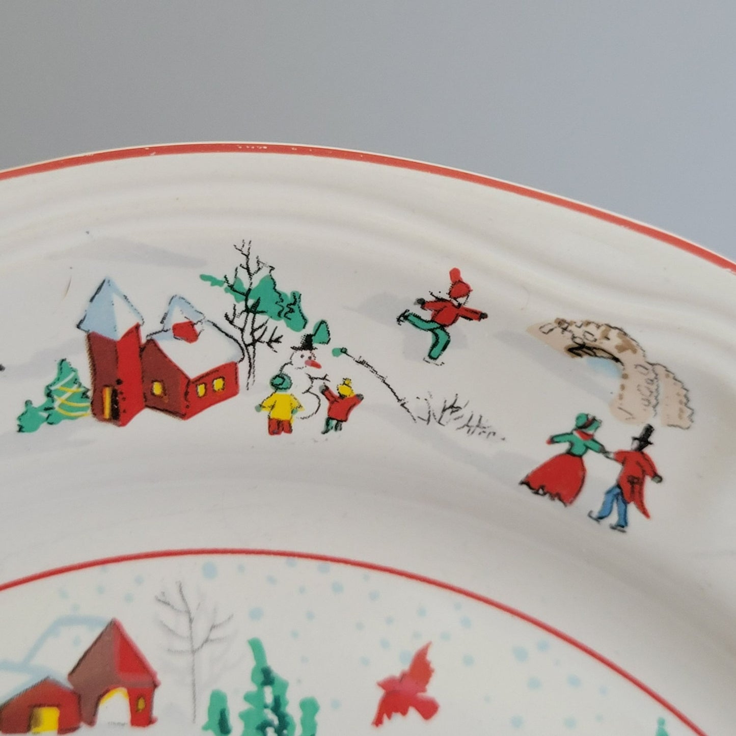 Farberware White Christmas Dinner Plate, Set of 2