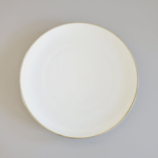 Johann Haviland Wedding Ring Dinner Plate Platinum Trim, c1960s Germany