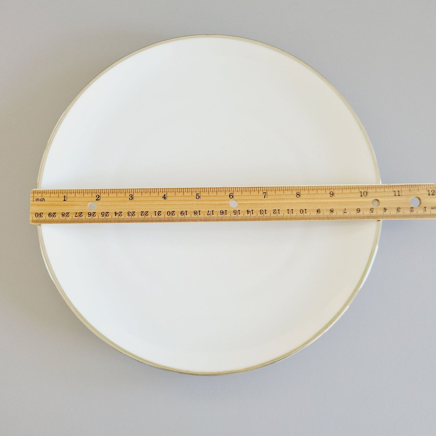 Johann Haviland Wedding Ring Dinner Plate Platinum Trim, c1960s Germany