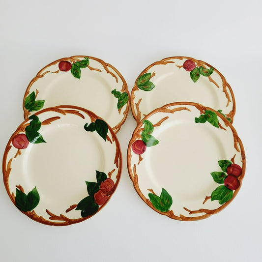 Franciscan Apple Dinner Plate Set of 4, FLAWED, USA Made