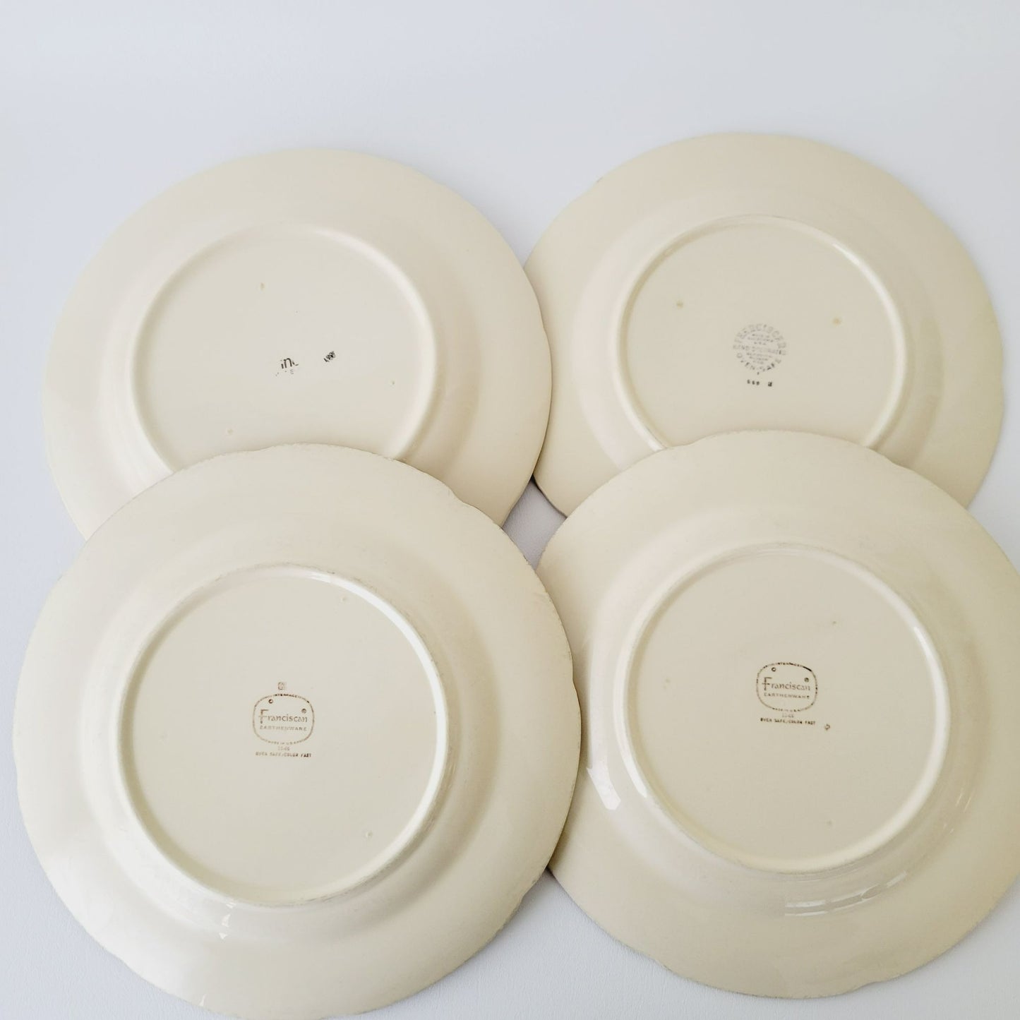 Franciscan Apple Dinner Plate Set of 4, FLAWED, USA Made