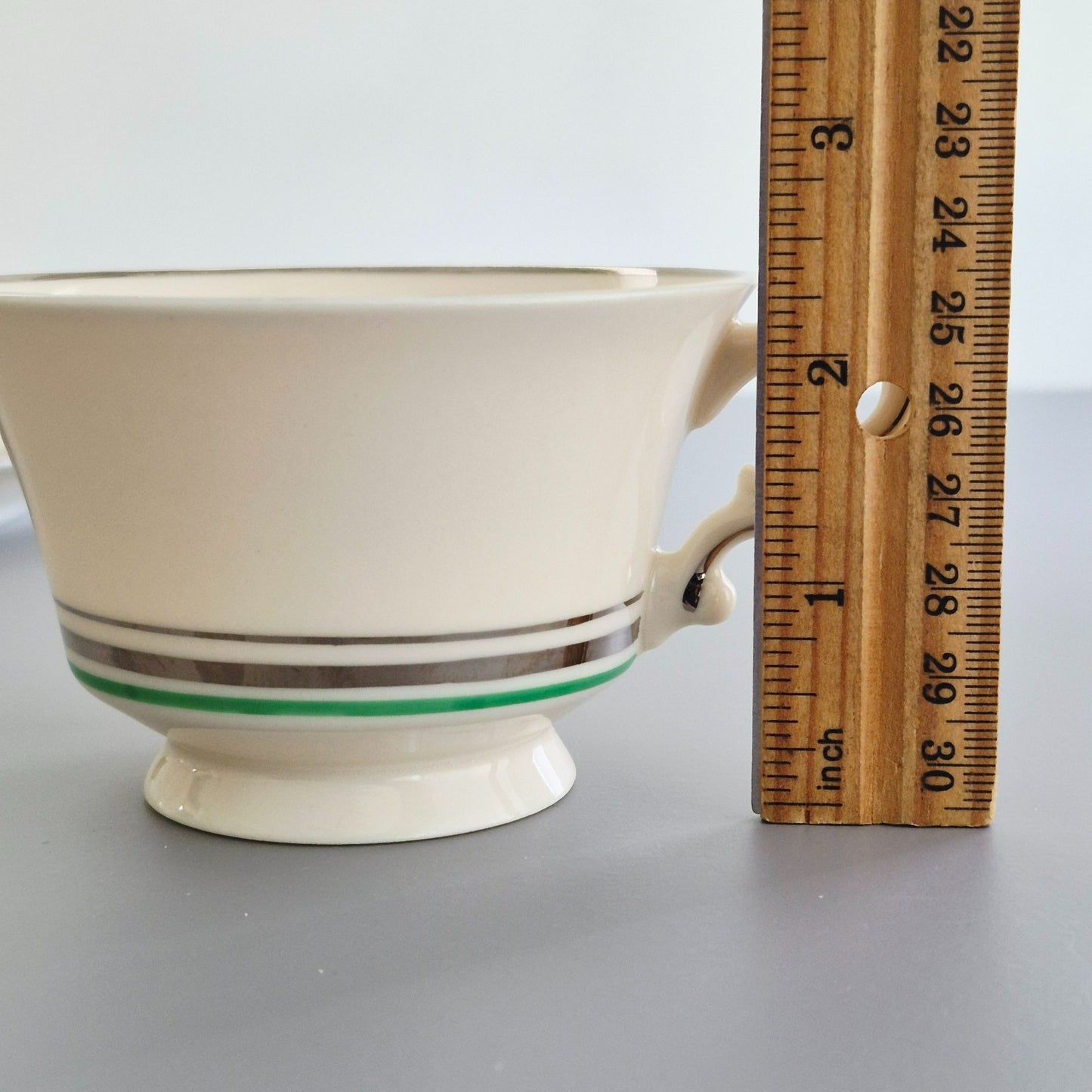 Syracuse "Coralbel" Floral Teacup & Saucer, 2 Sets, c.1949-67 USA