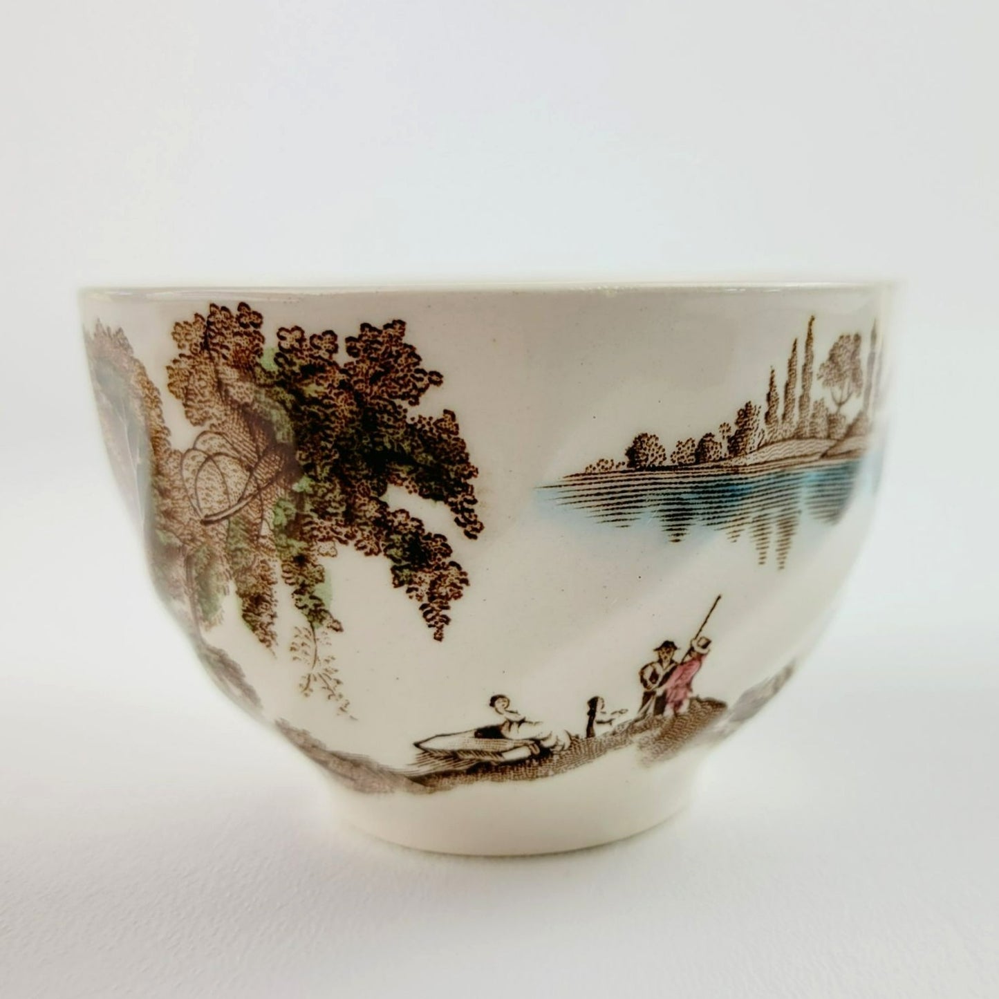 Johnson Bros The Old Mill Tea Cup & Saucer, Countryside Scene, c.1952-77 England
