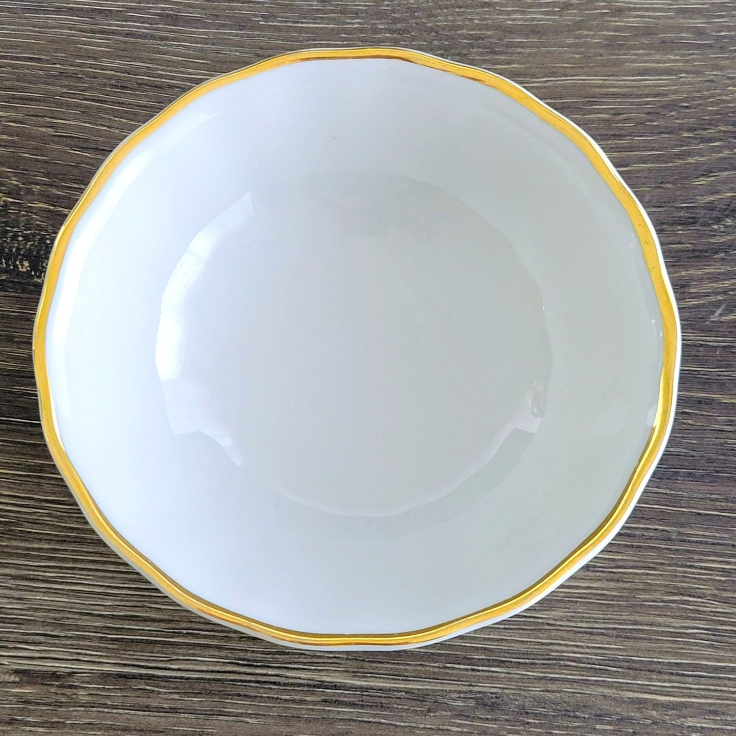 Favolina-Karolina Golden Wedding Berry Dessert Bowl Set of 2, Made in Poland