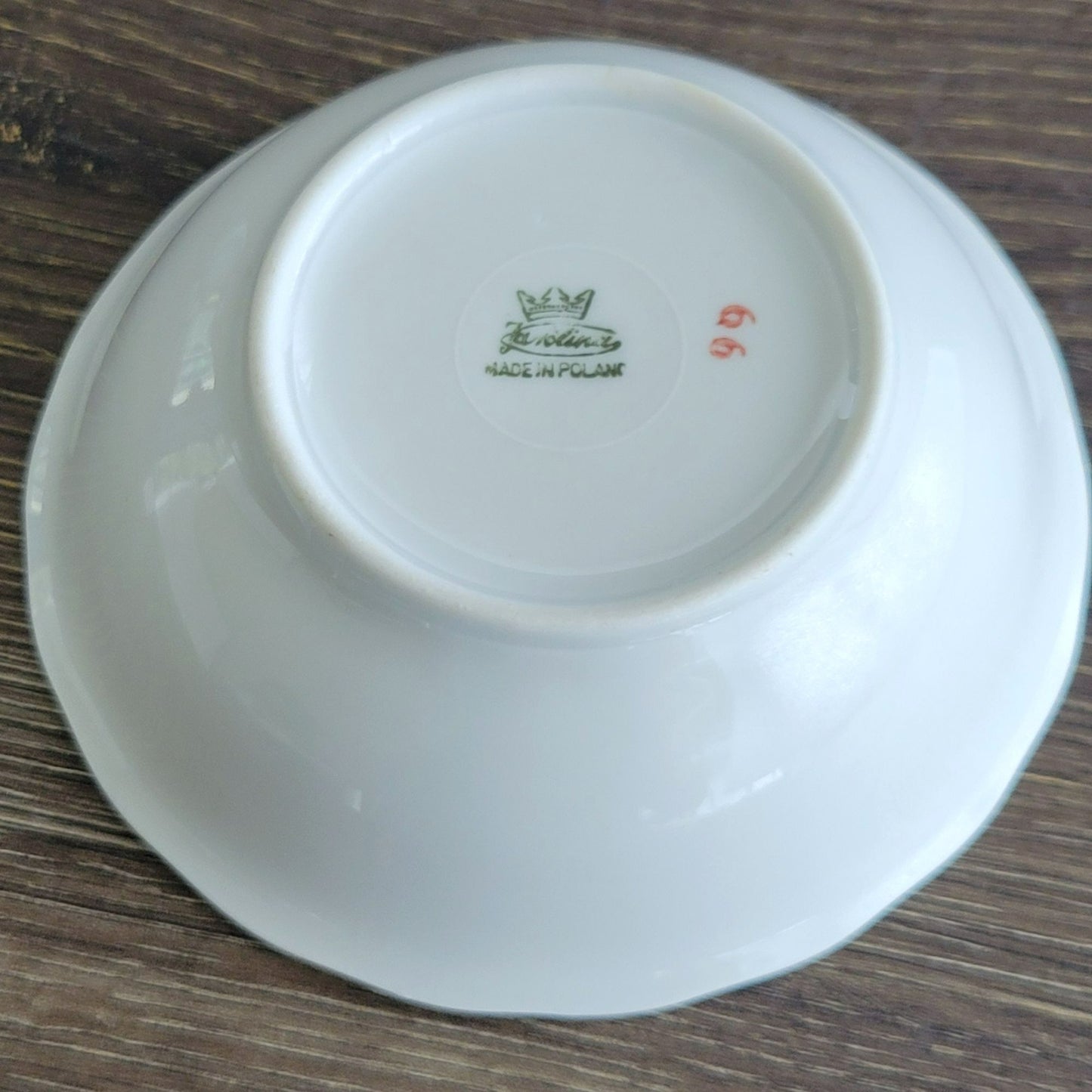 Favolina-Karolina Golden Wedding Berry Dessert Bowl Set of 2, Made in Poland