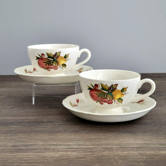 Wedgwood Drury Lane Teacup & Saucer, 2 Sets, c.1962-69 England