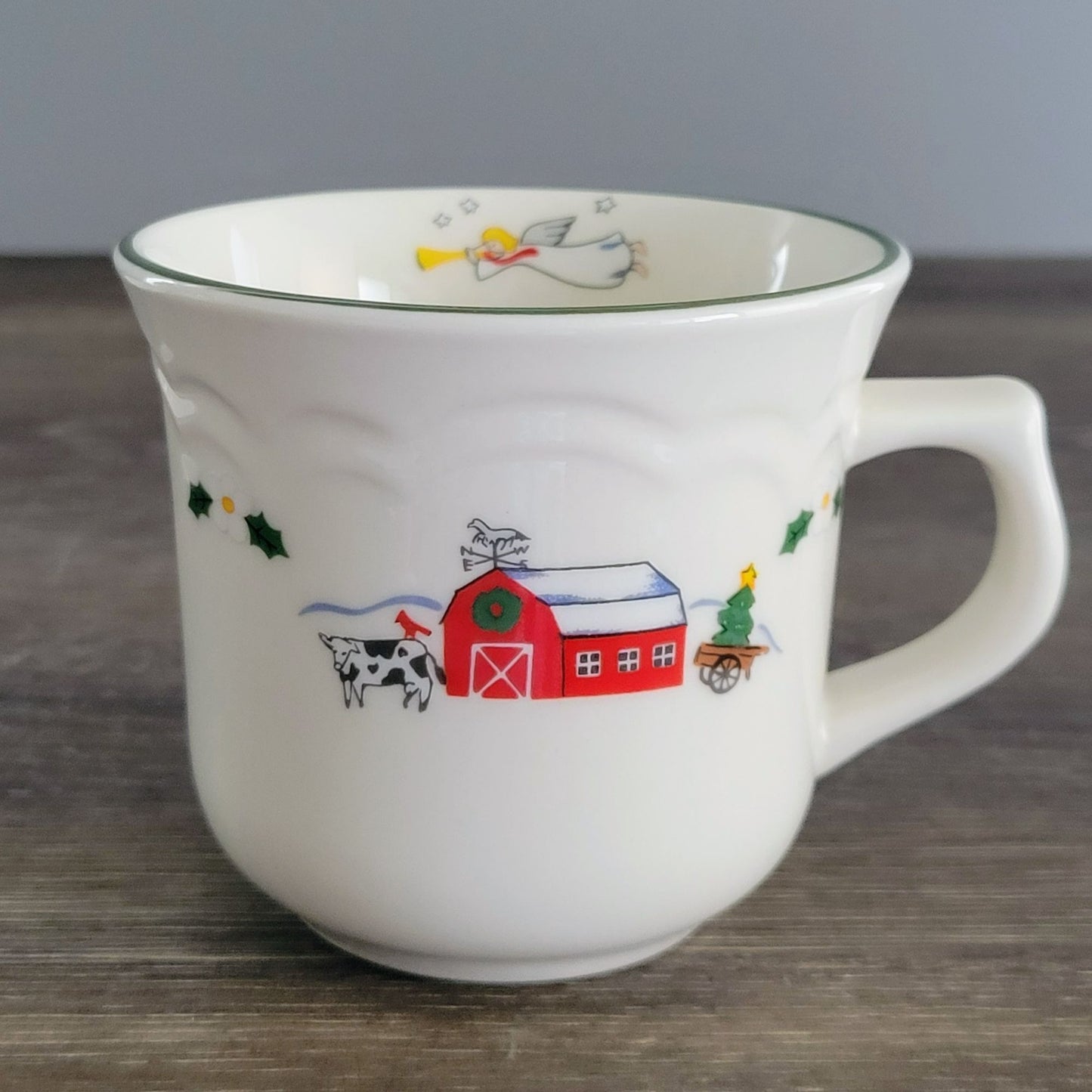 Pfaltzgraff Snow Village Cup & Saucer, 2 Sets, c.1990s