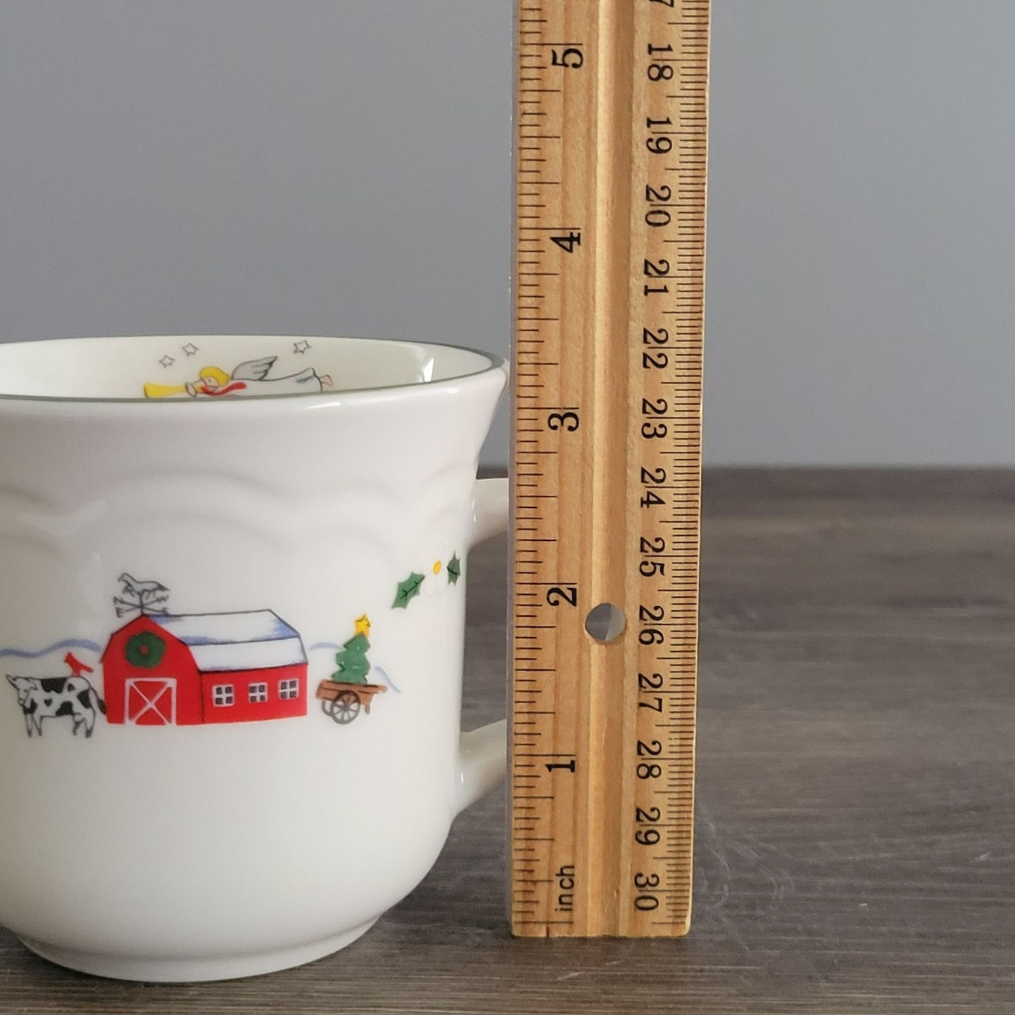 Pfaltzgraff Snow Village Cup & Saucer, 2 Sets, c.1990s
