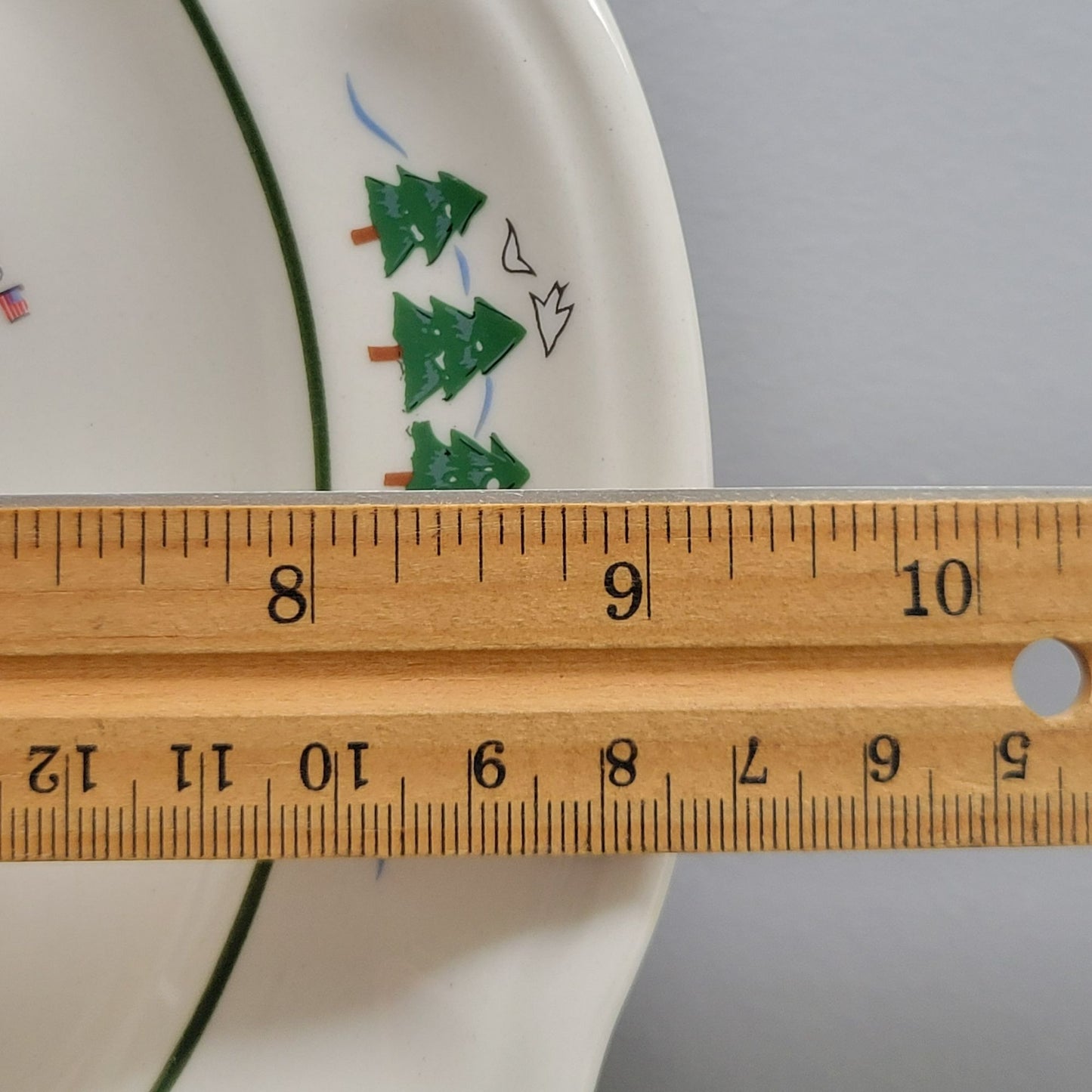 Pfaltzgraff Snow Village Luncheon Plate, Set of 2, c.1990s