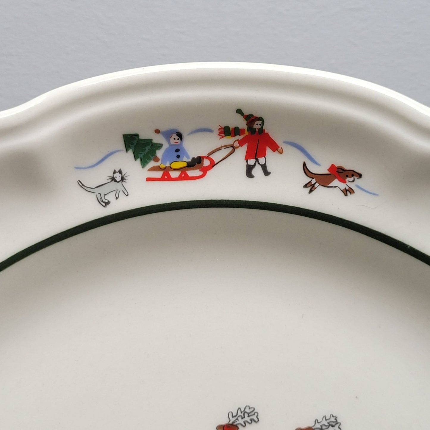 Pfaltzgraff Snow Village Luncheon Plate, Set of 2, c.1990s
