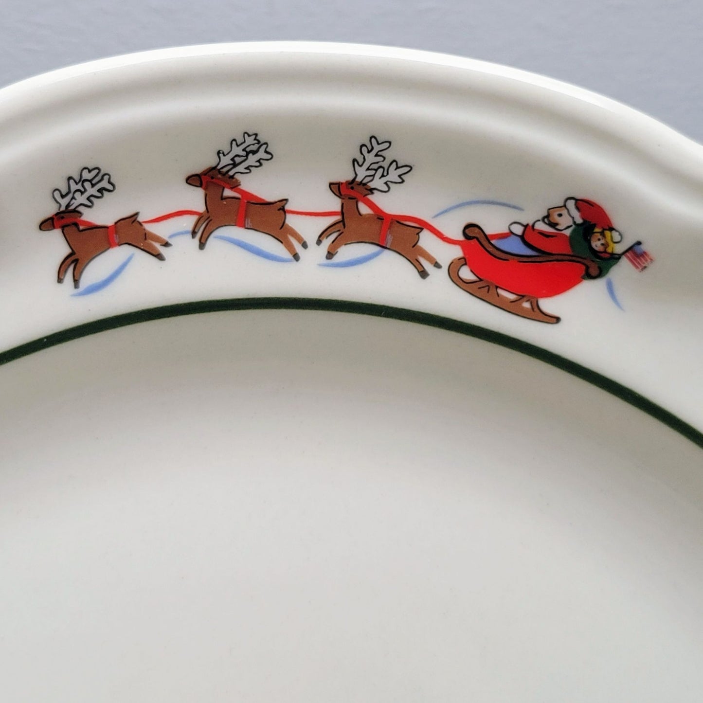 Pfaltzgraff Snow Village Luncheon Plate, Set of 2, c.1990s