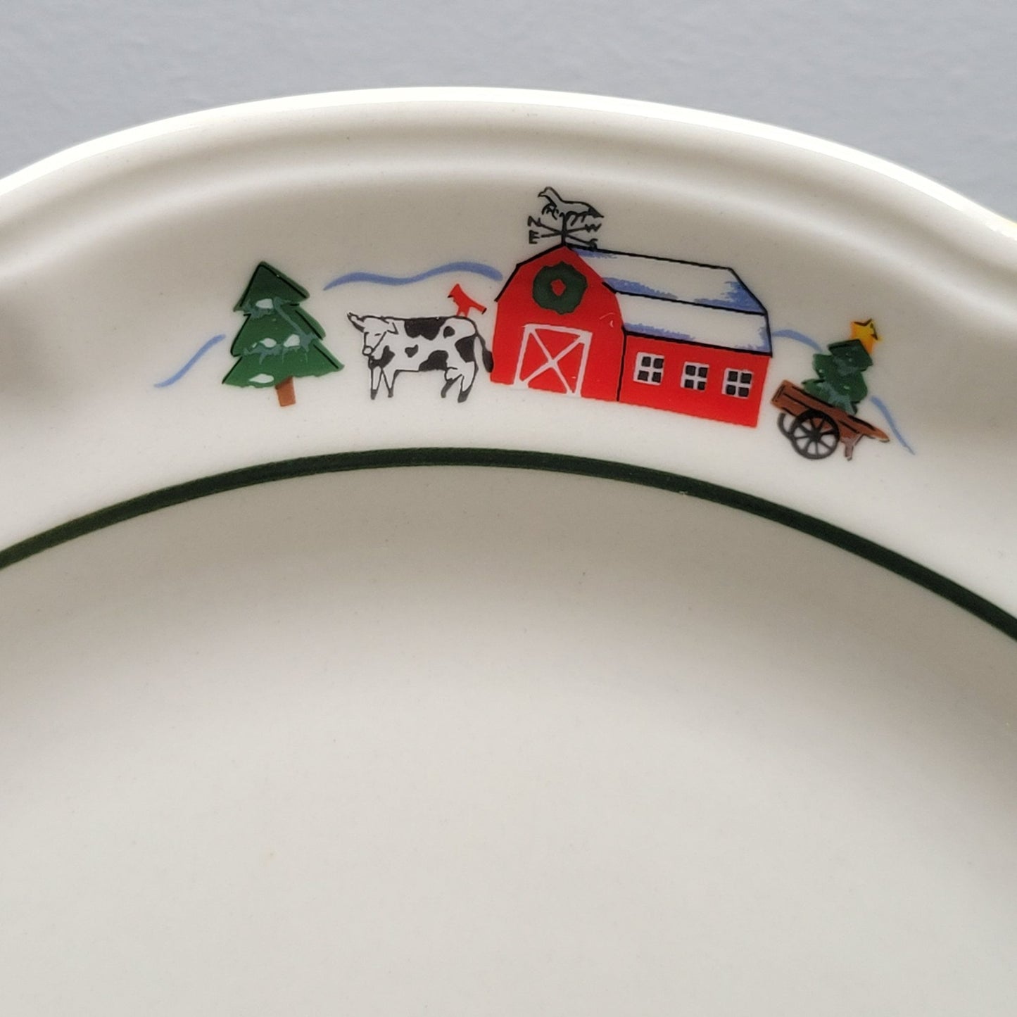 Pfaltzgraff Snow Village Luncheon Plate, Set of 2, c.1990s