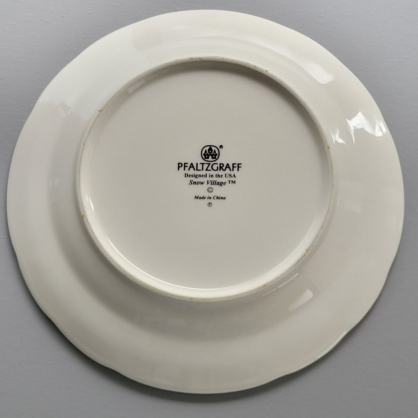 Pfaltzgraff Snow Village Luncheon Plate, Set of 2, c.1990s