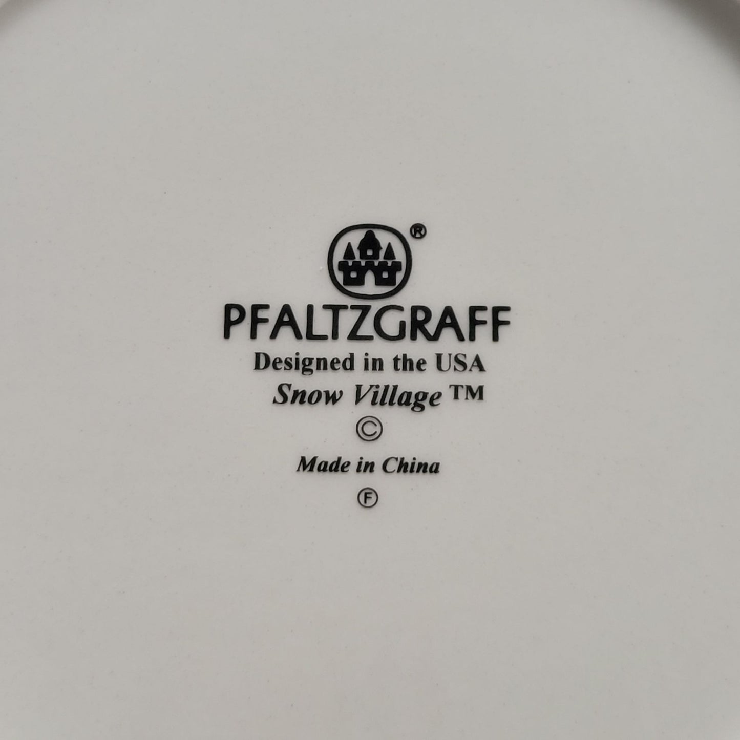 Pfaltzgraff Snow Village Luncheon Plate, Set of 2, c.1990s
