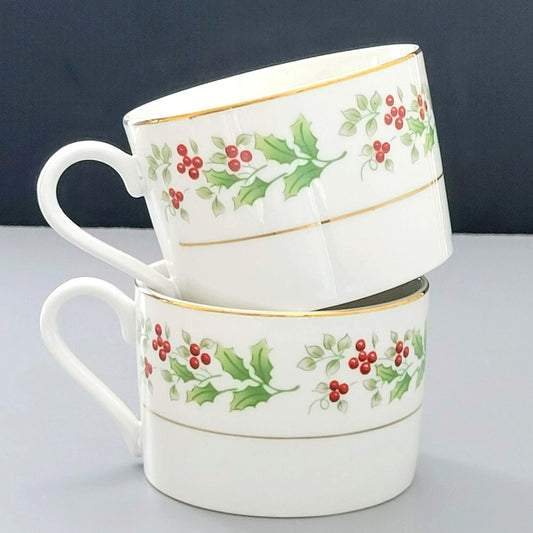 Gibson "Christmas Harmony" Flat Cup, Set of 2