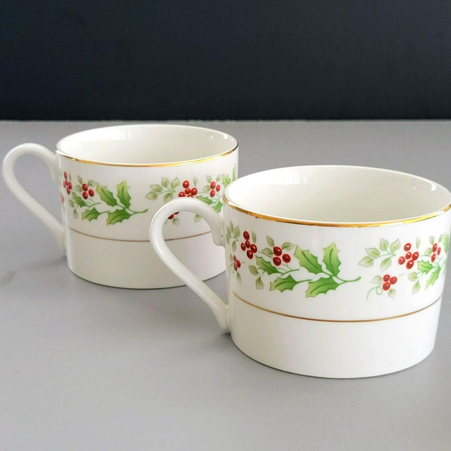 Gibson "Christmas Harmony" Flat Cup, Set of 2