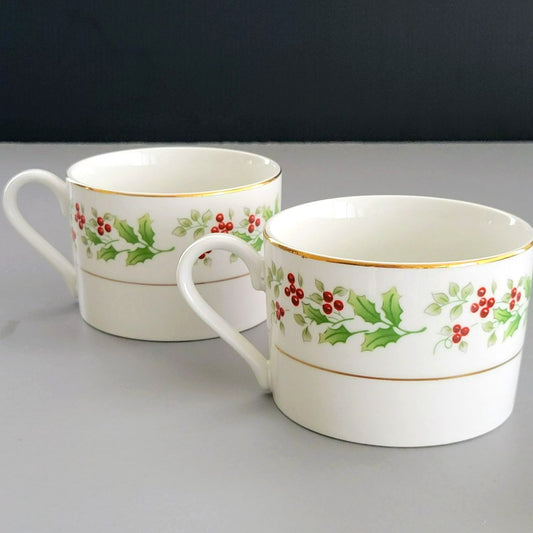 Gibson "Christmas Harmony" Flat Cup, Set of 2