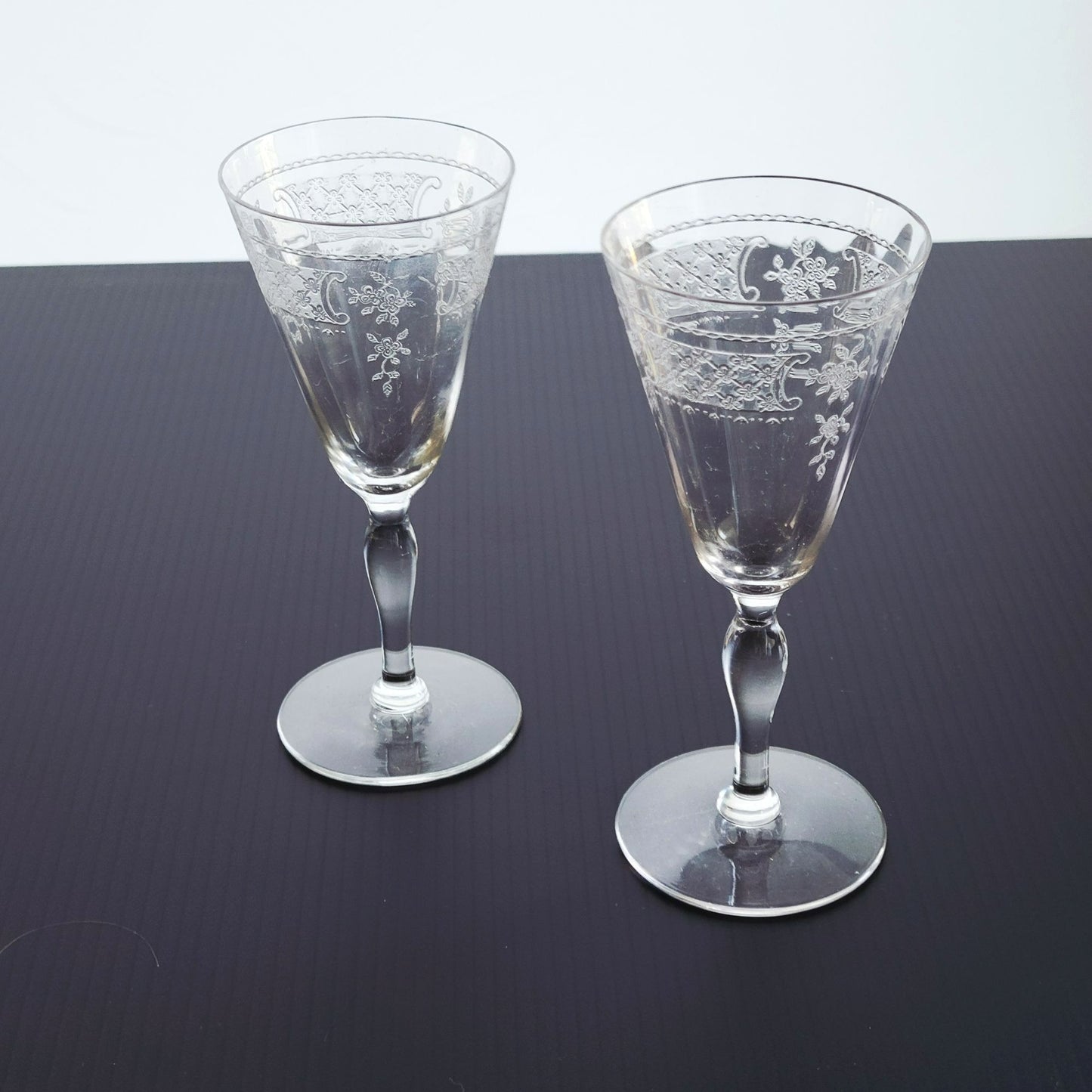 Fostoria Washington Cordial Sherry Glass Set of 2, c.1923-28 USA