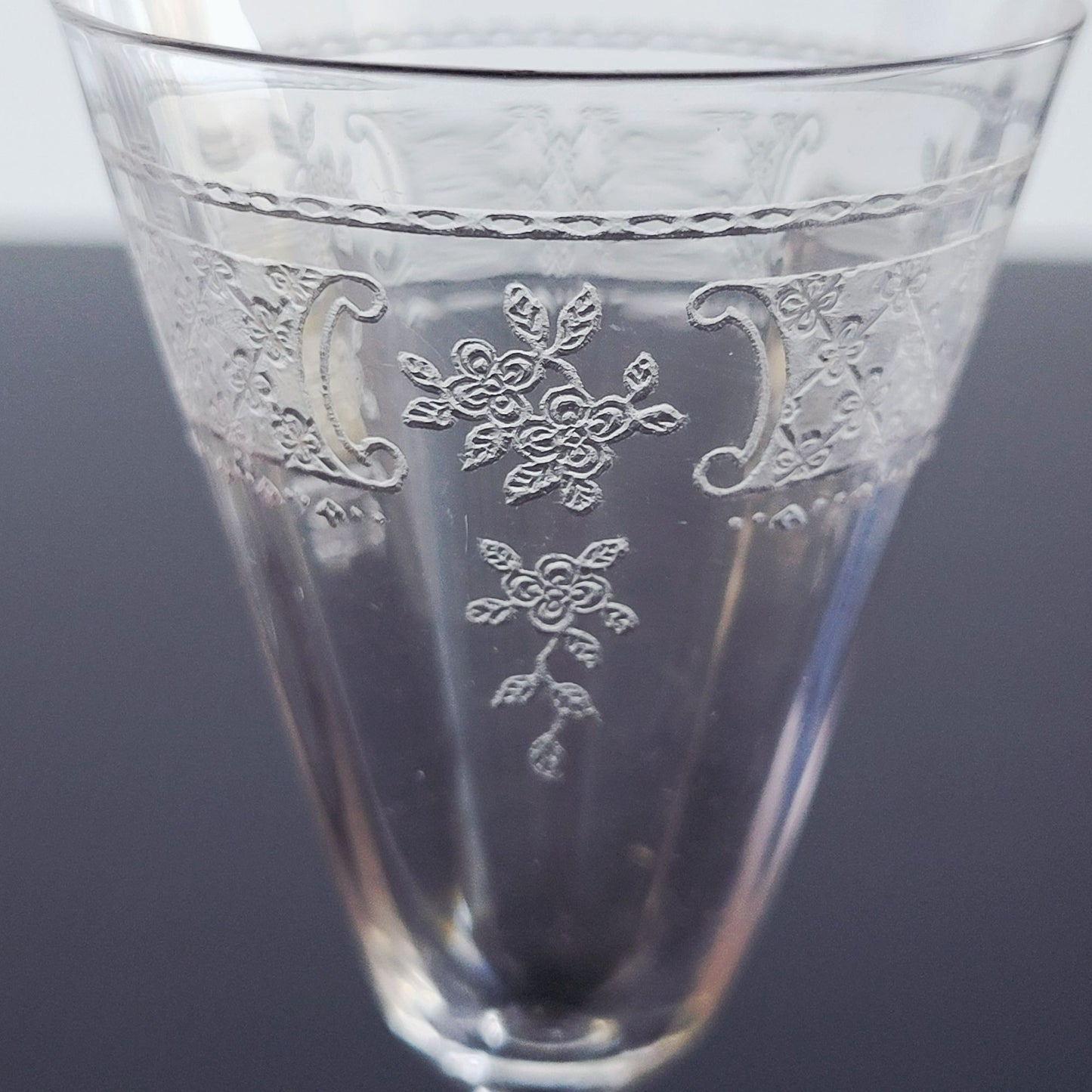 Fostoria Washington Cordial Sherry Glass Set of 2, c.1923-28 USA