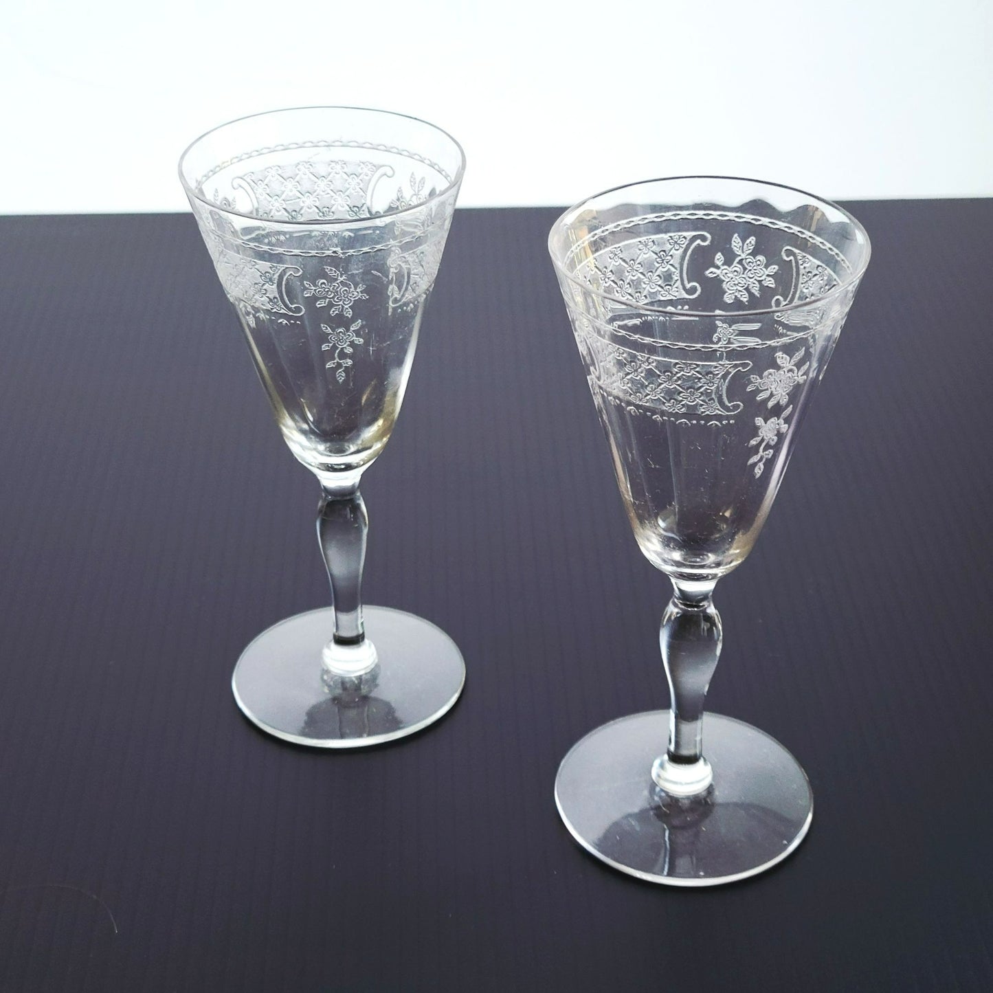 Fostoria Washington Cordial Sherry Glass Set of 2, c.1923-28 USA