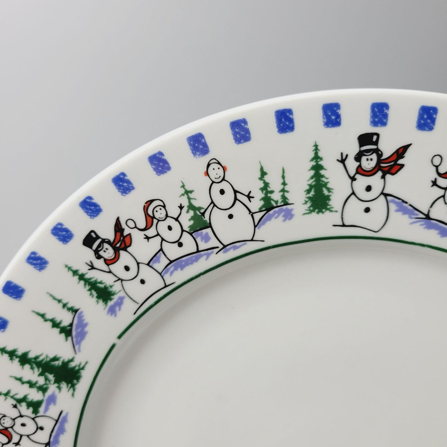 Libbey Snowman Dinner Plate, Set of 2