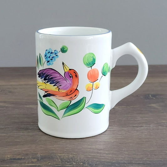 Herend Village Pottery Morning Song Coffee Mug, Made in Hungary