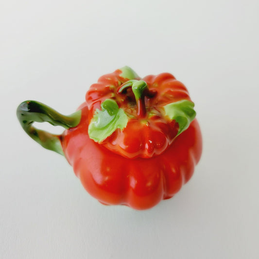 Royal Bayreuth Mustard Pot, Tomato Shaped, Made in Germany