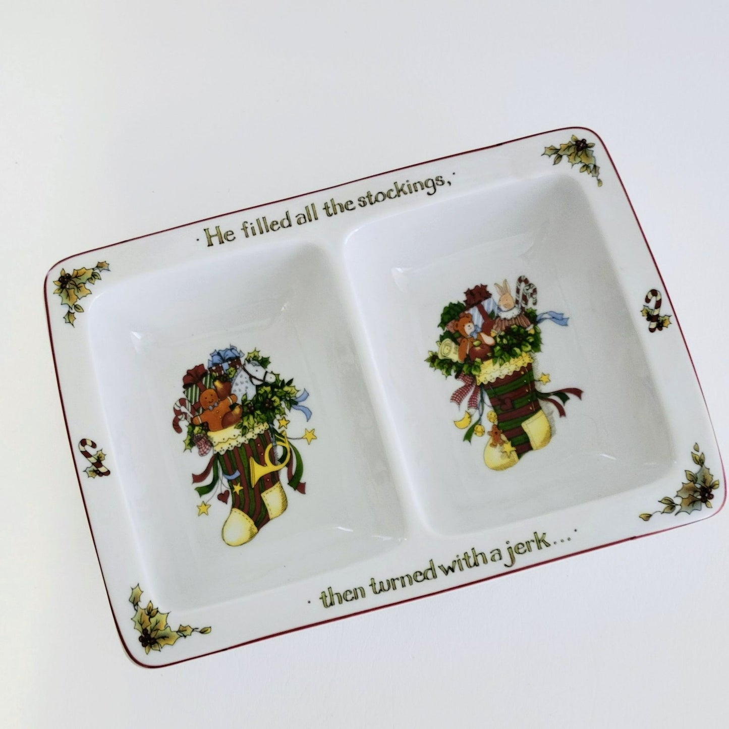 Portmeirion Christmas Story 2 Part Divided Server