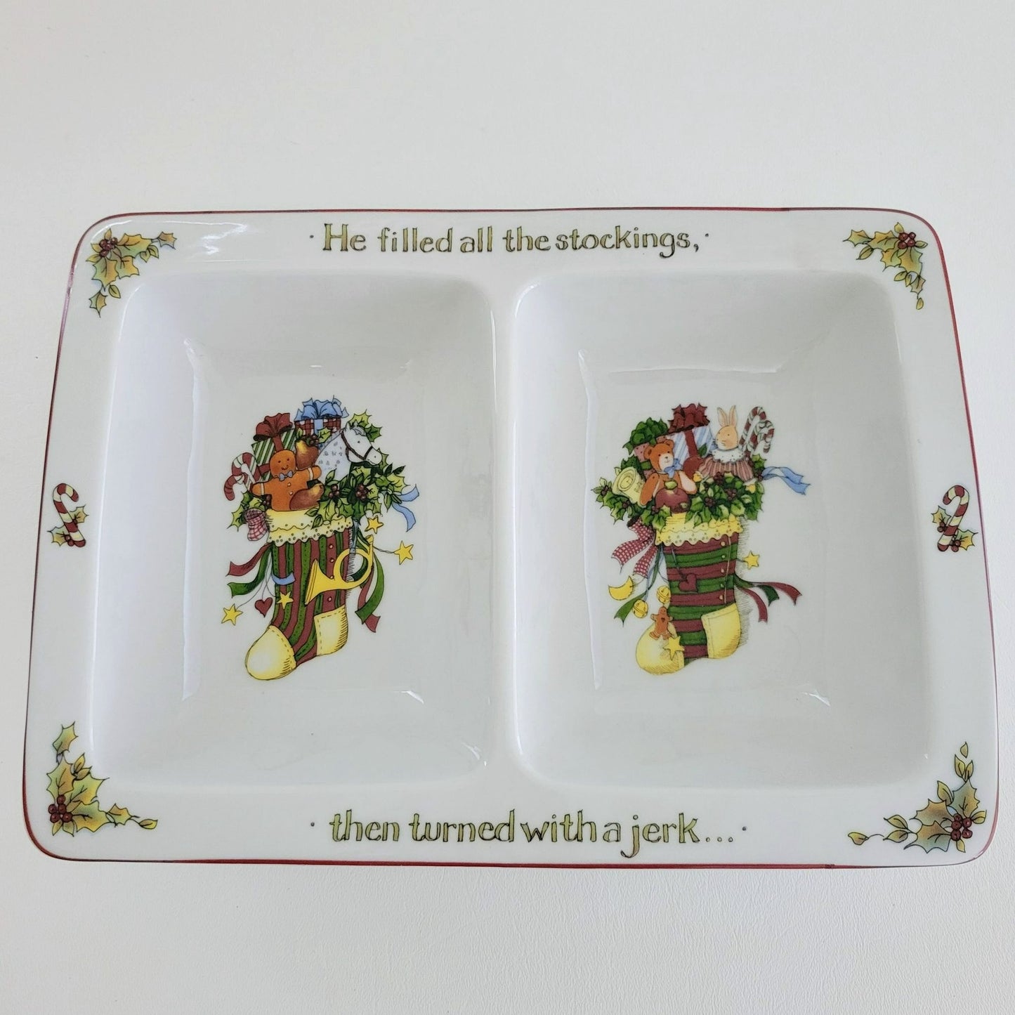 Portmeirion Christmas Story 2 Part Divided Server