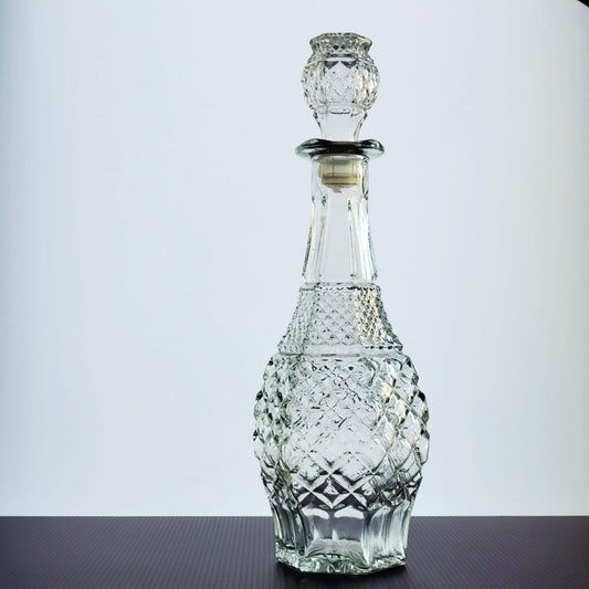 Anchor Hocking Wexford Decanter & Stopper, USA Made